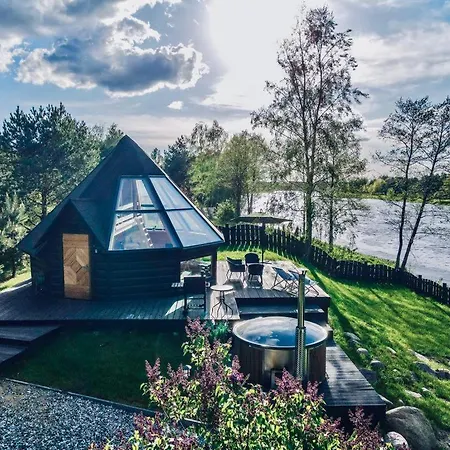 Osada Poli - Domek Panoramiczny Nad Narwia Z Prywatna Balia I Hydromasazem Nowe Lachy Eksteriør bilde