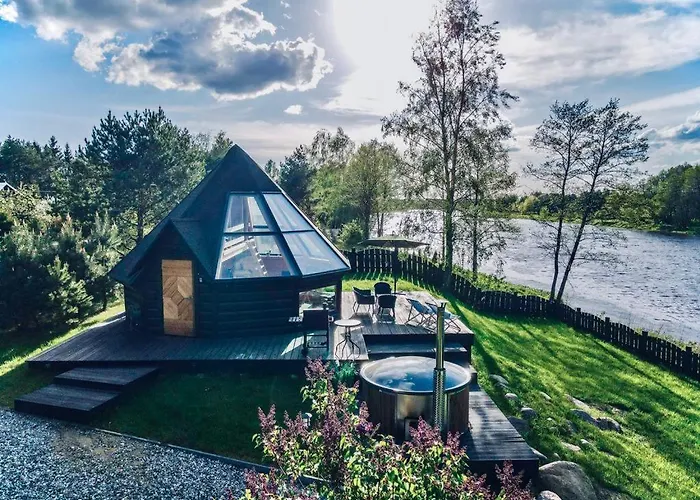 Osada Poli - Domek Panoramiczny Nad Narwia Z Prywatna Balia I Hydromasazem