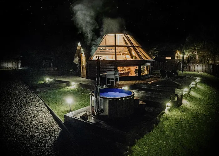 Osada Poli - Domek Panoramiczny Nad Narwia Z Prywatna Balia I Hydromasazem